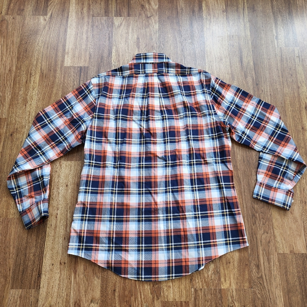 Brooks Brothers Button Down Long Sleeve Shirt Plaid Men's Size L - Picture 6 of 10